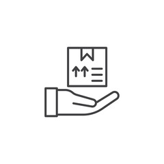 Safe delivery icons vector icon design. modern flat and line design