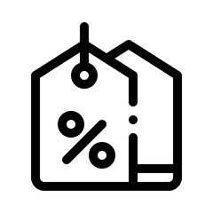 Discount Tag line icon
