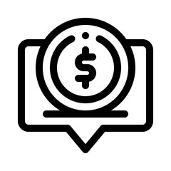 Dollar Sign line icon