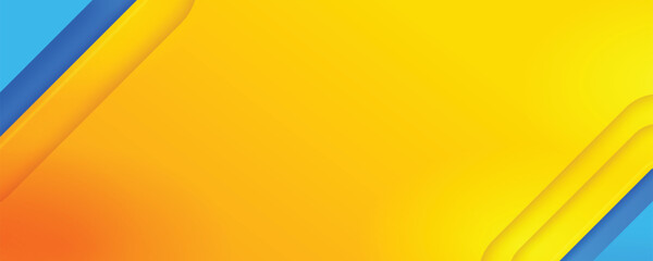 yellow blue abstract background banner template