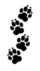 Black and White Cat Silhouette &ndash; Minimalist Animal Art Illustration

