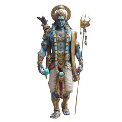 Obraz premium God vishnu image. on transparent background, PNG element