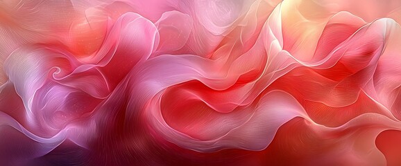 Obraz premium Fluid, Vibrant Fabric Flow