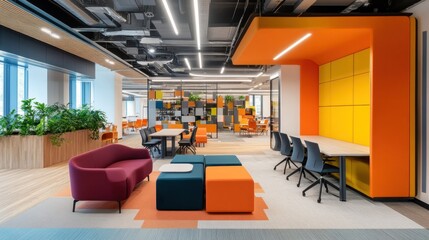 Vibrant Modern Office Interior Design: A Blend of Creativity and Functionality