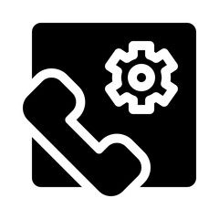 Phone Support glyph icon