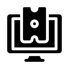 Ticket System glyph icon