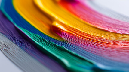 Artistic Paint Stroke on Rough Black Background