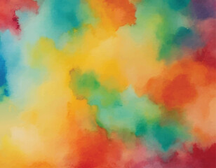 Abstract colourful watercolour hand painted spot. Artistic creative background