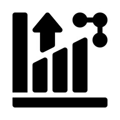 Bar chart glyph icon