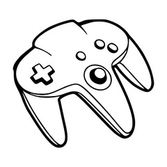 vintage console controller outline