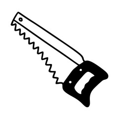 simple hand saw outline