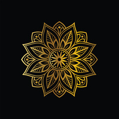 Download Mandala design in golden color Stock Vector and explore similar vectors at Adobe Stock