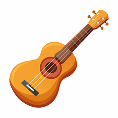 Obraz premium acoustic guitar isolated on white