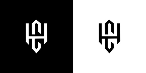 Creative HC Letter Logo with Abstract, Illustration, Design Inspiration, Vector, Icon
