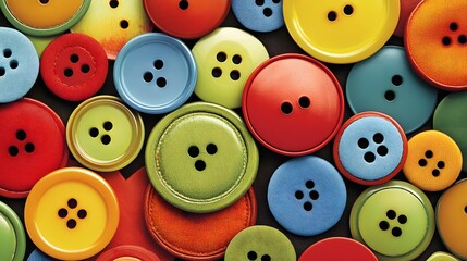 Fototapeta premium Colorful Buttons Background Texture Pattern