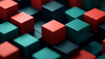 Obraz premium Abstract geometric pattern of cubes