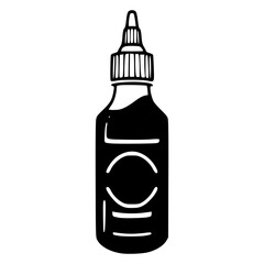 liquid dropper bottle vector