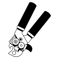 Fototapeta premium can opener kitchen tool vector