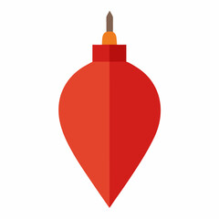 Obraz premium red christmas ball