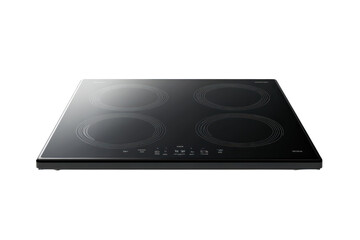 Fototapeta premium Sleek Modern Induction Cooktop Four Zones Elegant Design for Seamless Kitchen Modernization on transparent background