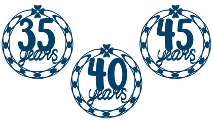 Anniversary milestones for laser cutting and decoration