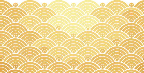 Golden Geometric Fish Scale Grid Abstract Vector © rakibhbrand