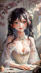 Fototapeta premium Gorgeous Anime Girl