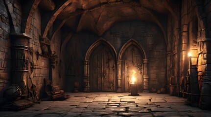 Highdetail 3D illustration of a medieval.generative.ai