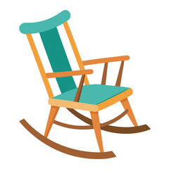 wooden rocking chair