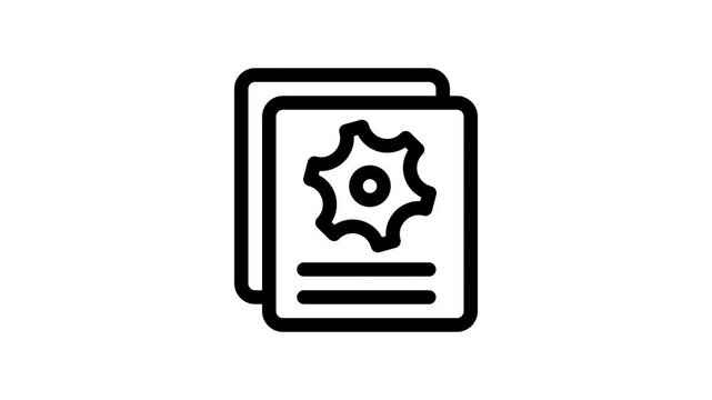 batch processing animated icon