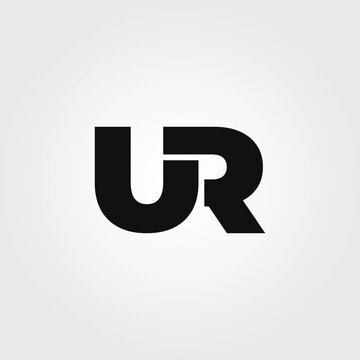 UR lettering logo icon 1 design illustration