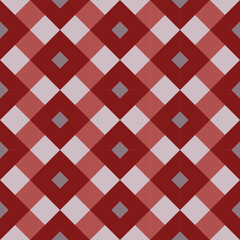 seamless pattern, geometric vector background design for fabric and decor red and white diagonal plaid cloth textile design Traditional tablecloths, picnic designs, napkin baskets, bath towels