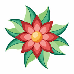Fototapeta premium vector illustration of a flower