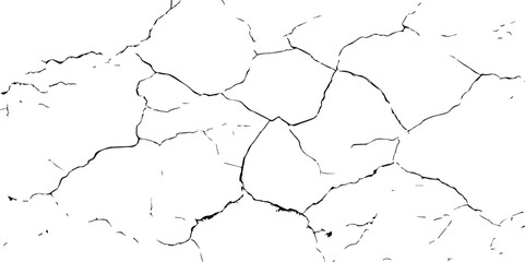 Closeup of dry fissure ground. White dried and cracked ground earth background.Gray crack on earth texture. erosion.	