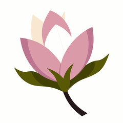 vector pink flower