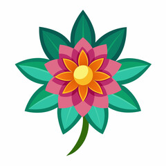 Fototapeta premium vector illustration of a flower