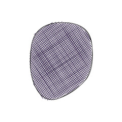 Abstract doodle shape decorative element