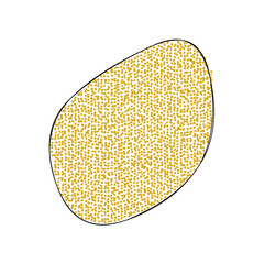 Abstract doodle shape decorative element