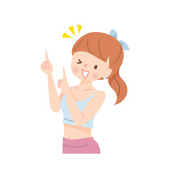 若い女性インストラクター