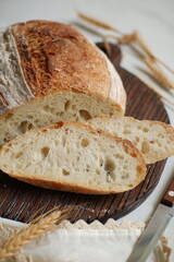 sliced bread on the table