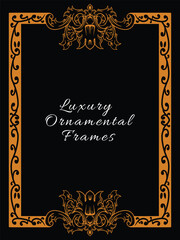 Vintage Scroll Vector Frame for Elegant Designs