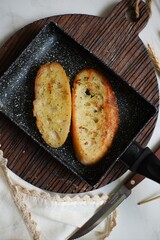 Toast bread and butter 