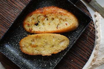 Toast bread and butter