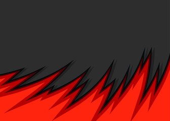 Simple flame and hot background and with some copy space area