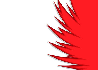 Abstract background with curved spike pattern and with some copy space area