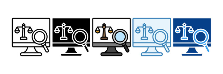 Ethical Analysis  Icon Set Multiple Style Collection