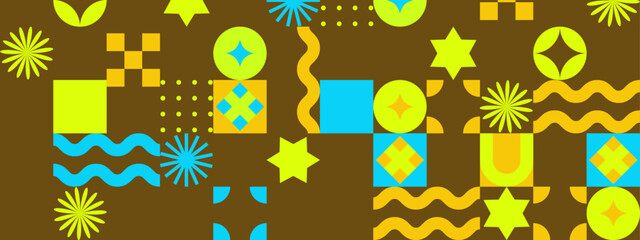 modern abstract geometric design with shapes, for textiles, backgrounds, stationery, and packaging designs
