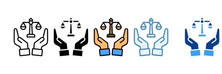 Business Ethics  Icon Set Multiple Style Collection