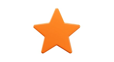 Obraz premium Orange Star Icon
