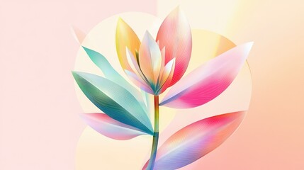 Obraz premium Graphic cannabis leaf artwork with bold lines and glowing gradients